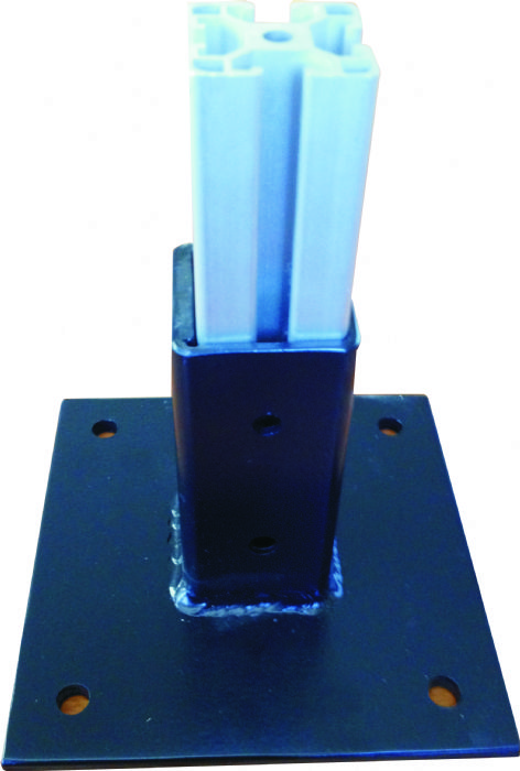 Pata de anclaje para perfil de aluminio